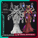 The Changed Lady - Boss Cryptid - Cryptids of the Darkwoods -  PRESUPPORTED - Illustrated and Stats - 32mm scale