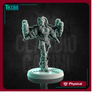 (0256) Female soldier sci-fi with a jet pack