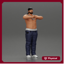 Gangster homie in a silver chain and durag standing