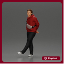 man strolling with a relaxed posture in casual wear