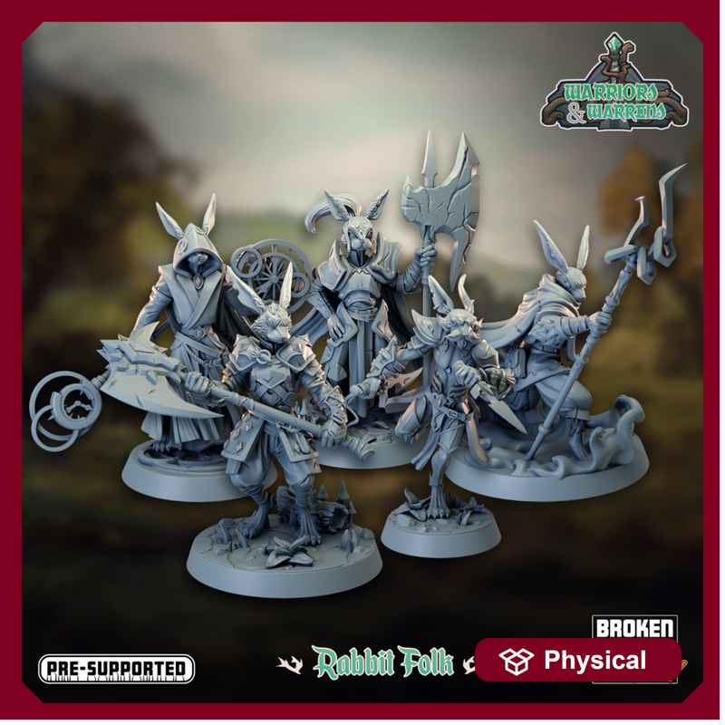 Warriors and Warrens- Rabbit Folk Complete Set