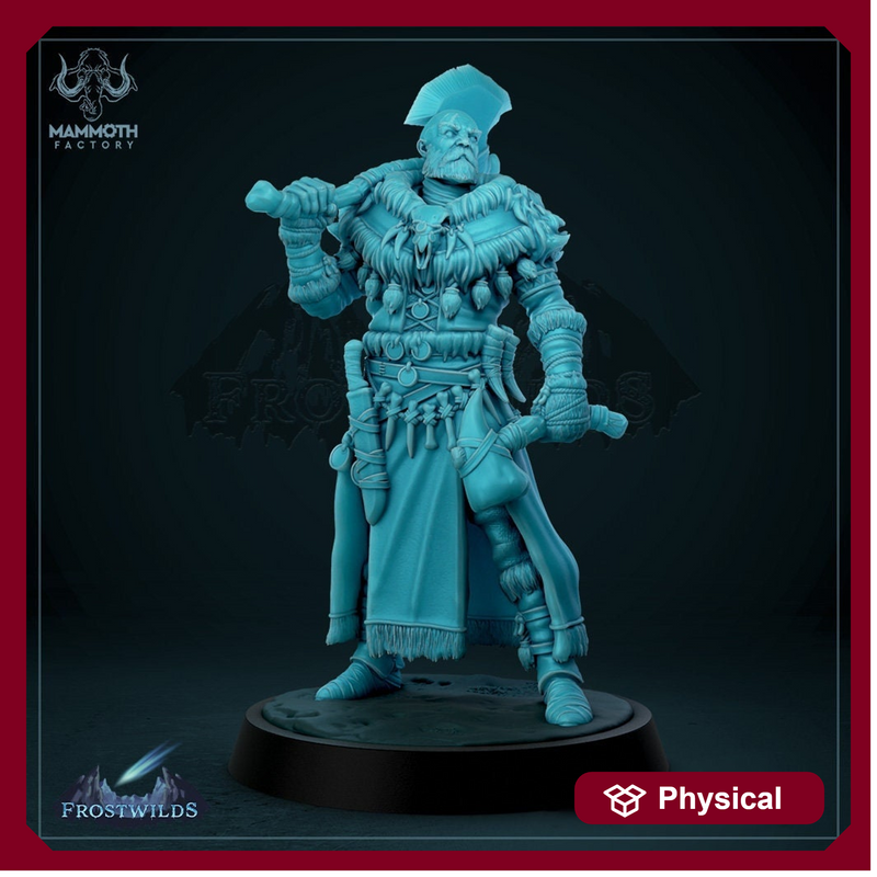 Human Ranger Fighter Barbarian PC / NPC Unpainted | 28mm,32mm,54mm,75mm,100mm Scale | Resin Dungeons and Dragons D&D 5e  | Pathfinder | - Only-Games