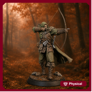 Human Ranger Fighter Shooting Bow, Paintedornot Original Design Unpainted Mini | 5 Sizes /Scales - Only-Games