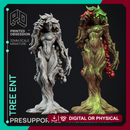 Coffee Ent - Female Tree Ent - Goblin Potion brewers - PRESUPPORTED - 32mm scale