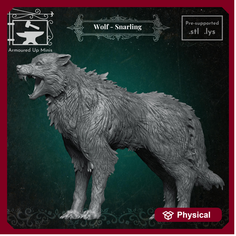 Wolf Snarling