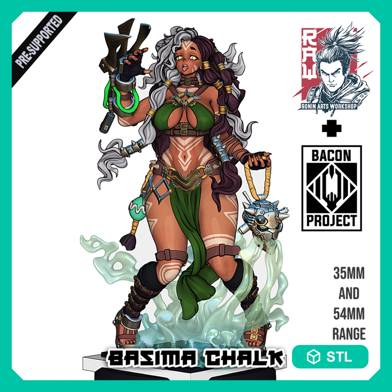 Basima Chalk - Shaman Priestess - STL only - Only-Games
