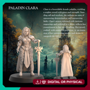 Female Paladin Warrior Clara - Female Warrior Paladin  - 32mm - Heroic scale