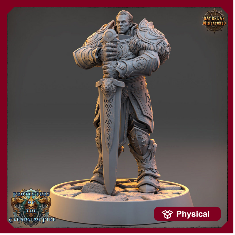 Oath of the Ancients Paladin, Cleric  | 28mm, 32mm, 54mm, 75mm Scales | 100mm Tall | Dungeons and Dragons | Pathfinder | Daybreak Miniatures - Only-Games