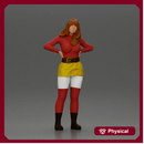 Confident female character standing with hands on her waist