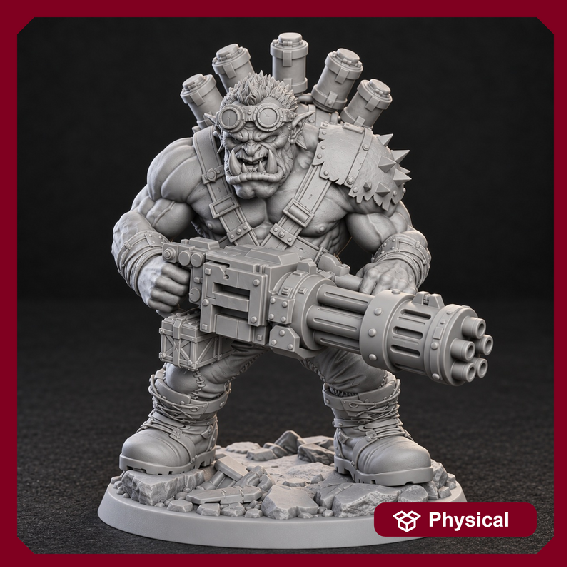 Rukk Ammochug – Iron Grin Mob Ork Miniature