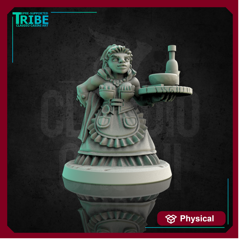 (0171) Female dwarf waitress