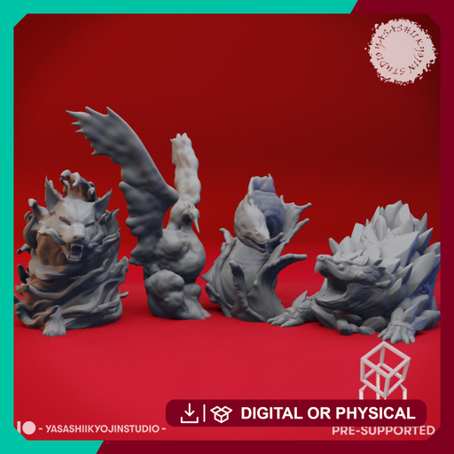 Elementals - Tabletop Miniatures (Pre-Supported) - Only-Games