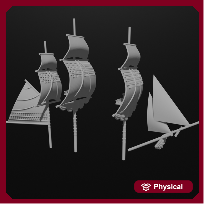1/700 & 1/1200 3rd rate Masts