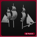 1/700 & 1/1200 3rd rate Masts
