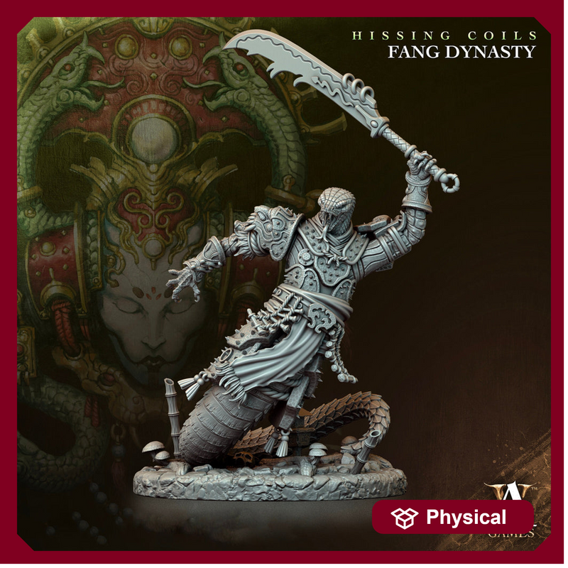 Yuan-ti Halfblood  Malison D&D 5e | 28mm, 32mm,54mm,75mm,100mm Scales | Dungeons and Dragons 5e figure | Pathfinder | Archvillain Games - Only-Games