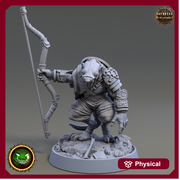 Wererat Archer , Ratfolk, Ratman |Resin| Dungeons and Dragons 5e | 28mm,32mm,54m,75mm Scales | Pathfinder D&D | Daybreak Miniatures - Only-Games