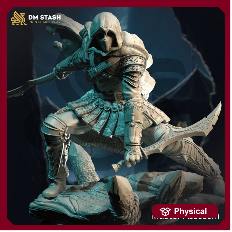 Human Rogue, Thief, Master Assassin | 5 Sizes/Scales Exclusive | Resin Miniature | Dungeons and Dragons - Only-Games