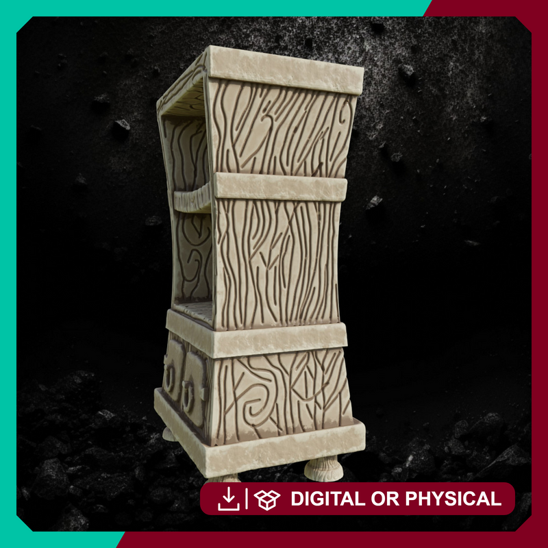 Wardrobe - Fantasy Bedroom Furniture STL for DnD & Wargaming Terrain