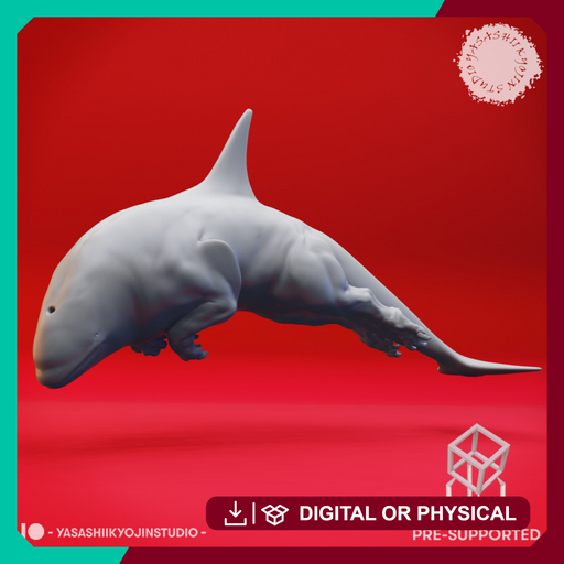 Swimming Akhlut - Tabletop Miniature (Pre-Supported) - Only-Games