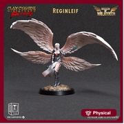 Female Valkyrie Angel Celestial Paladin of Vengeance | 28mm, 32mm, 75mm Scales | Dungeons and Dragons 5e | Pathfinder | Archvillain Games - Only-Games