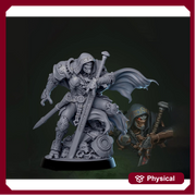 Hooded Knight Errant Miniature Resin RPG Character DnD Pathfinder Tabletop Wargame Figure Unpainted - Only-Games