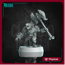 (0317) Male rat folk mouse folk barbarian with axe or sword