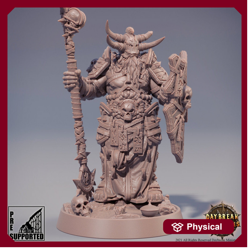 Chaos Knight Figurine| Blood Warriors | 28mm, 32mm, 75mm | Miniature |  Dungeons and Dragons | Pathfinder | - Only-Games