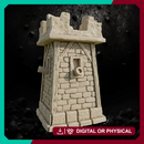 Stone Tower with Cannons - Fantasy Fortification STL, DnD & Wargaming Scenery