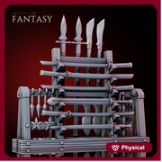 Eastern Temple Weapon Rack - Only-Games