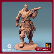Orc Fighter Barbarian Battle Hammer, Half-Orc | Scales: 28mm,32mm ,54mm,75mm,100mm  Megaboss | Dungeons & Dragons 5e | Pathfinder - Only-Games