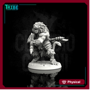 (0092) Male felinid barbarian with two axes