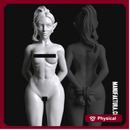 Sub Series 23 - Naked & Bound Female Shadow Elf Prisoner Slave