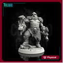 (0054) Male human old warrior with axe