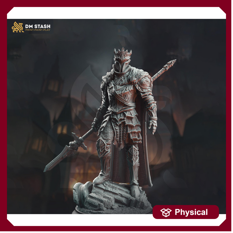 Oathbreaker Paladin, Undead Death Knight, Shadow Overlord | 28mm,32mm,54mm,75mm,100mm Scale Resin Miniature | DM Stash | Dungeons & Dragons - Only-Games