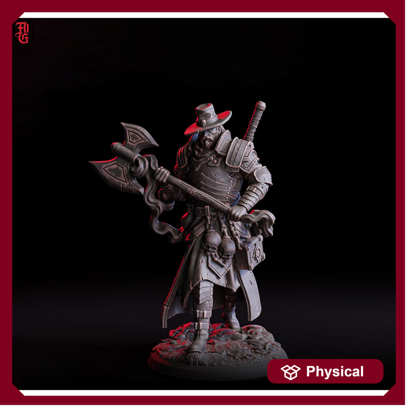 Witch Hunter Inquisitor Miniature Dark Cleric Executioner DnD 5e Resin RPG - Only-Games