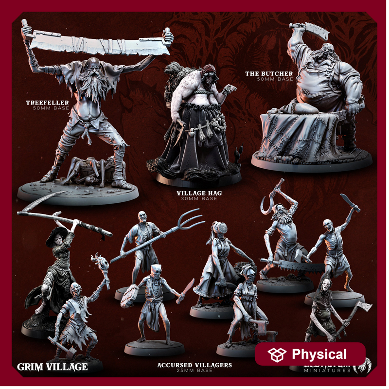 Possessed Villagers | Bestiarum | Wargaming DnD Miniatures