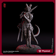 Female Tiefling Warlock Hexblade, Fighter, Ranger  PC NPC | 28mm,32mm,54mm, 75mm,100mm Scale Resin Mini | Dungeons & Dragons| Flesh of Gods - Only-Games
