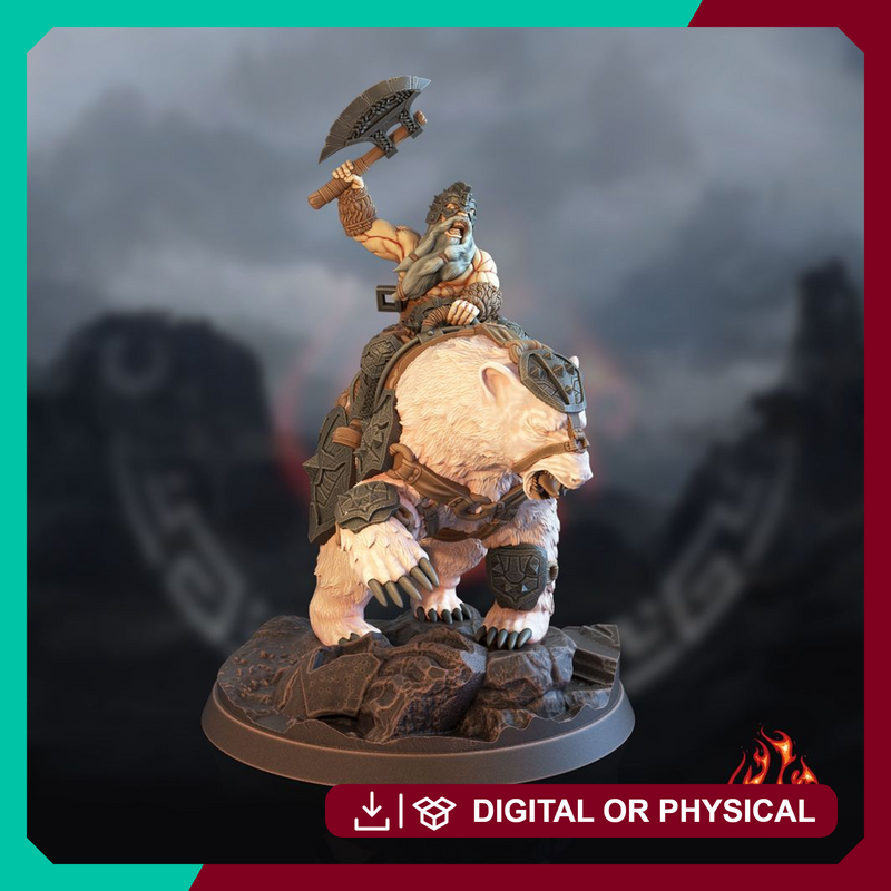 Dwarf Berserker Bear Rider