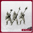 Infantrymen with poleaxes II - Late 14th - 34 mm