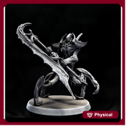 Sci-Fi Miniature Robot Enfield Dragoon, H.R Giger Style | Base Diameter Sizes: 50mm, 65mm,80mm | Resin Mini | Mini Monster Mayhem - Only-Games