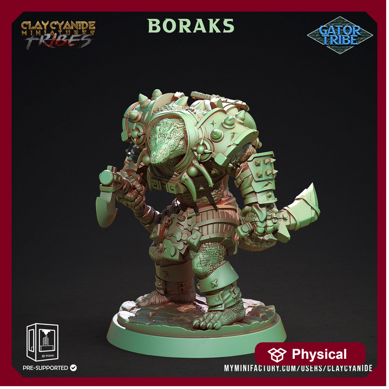 Crocodilian Fighter, Lizardfolk Lizardman mini | 28mm, 32mm, 75mm,100mm Scale Resin Miniature | Dungeons and Dragons Miniatures| Pathfinder - Only-Games