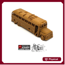 Abandoned School Bus - 15mm 28mm 20mm 32mm Brave New Worlds Wasteworld Gaslands Terrain Scatter D&D DnD
