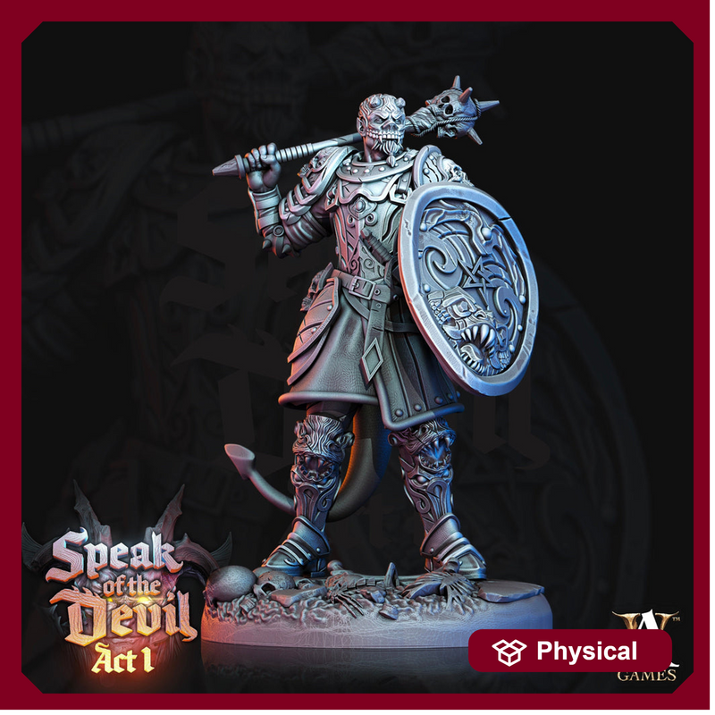 Hellfire Inquisitor Miniature | 28mm, 32mm, 75mm Scales | Archvillain Games|  Dungeons and Dragons | Pathfinder | Figure for Painting | - Only-Games