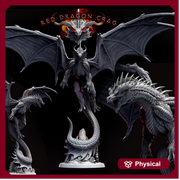Legendary Chromatic RED Dragon (4 sizes) D&D Miniature | 310mm Wing Span,170mm Height | Resin Figurine |Dungeons and Dragons 5e Pathfinder - Only-Games