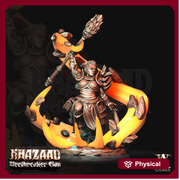 Dwarf Female Wizard Miniature | Mountain Dwarf | Dungeons and Dragons | 28mm, 32mm, 75mm Scales| Pathfinder | Unpainted - Only-Games