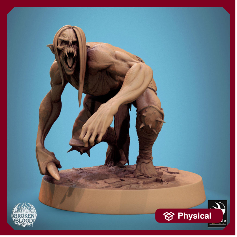 Ghoul Ghasts Undead Monster | Unpainted miniature DnD | 28mm, 32mm, 54mm, 75mm,100mm | Pathfinder | Rescale Miniatures - Only-Games