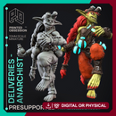 Deliveries - Goblin Anarchist - Potion Thrower - PRESUPPORTED - 32mm scale