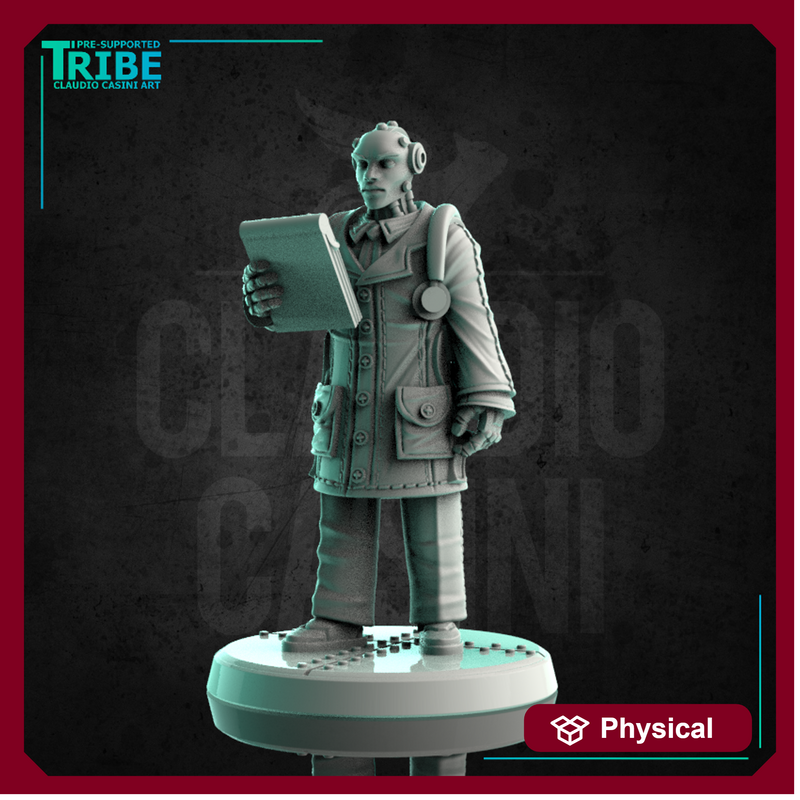(0235) Male robot android doctor medical