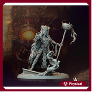 Human Female Sorcerer Warlock Cleric Necromancer |28mm,32mm,54mm,75mm,100mm Scales| Dungeons and Dragons | Pathfinder | Archvillain Games - Only-Games