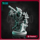 (0259) Male bear folk man warrior barbarian with axes